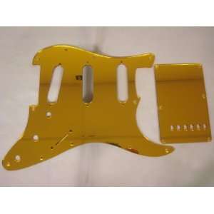  Fender Stratocaster Yellow Mirror Pickguard Set 