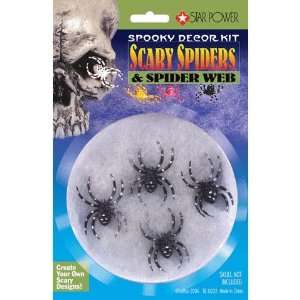  Spider Web and 4 Scary Spiders Toys & Games
