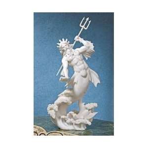  Greek Poseidon triton marble statue Neptune sculpture 