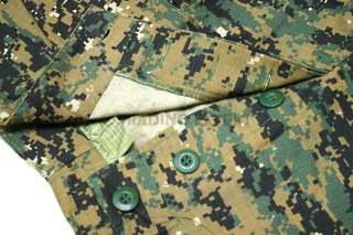 Army Suit Velcro Clothing Digital Green Camo CL 02 DGC  
