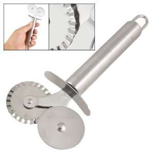  Stainless Steel Double Round Blade Design Pizza Pasta 