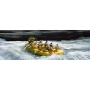  Tourists Rafting in The River, Snake River, Wyoming by 