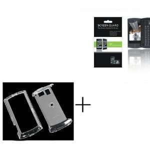  SANYO 6760 Clear Rubberized Hard Protector Case + Screen 