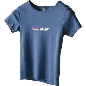  Fly Racing Womens Standard T Shirt   Large/Blue 