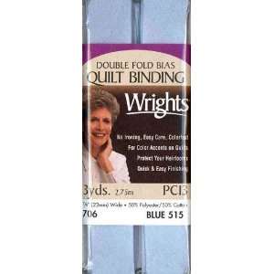  7/8 Double Fold Bias & Quilt Binding Light Blue By The 