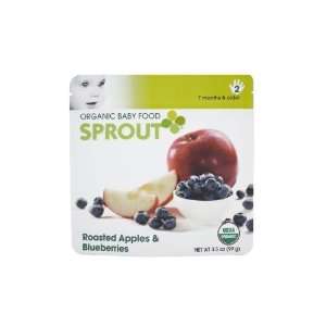 Sprout Organic Baby Food, Roasted Apples & Blueberries, Stage 2, 3.5 
