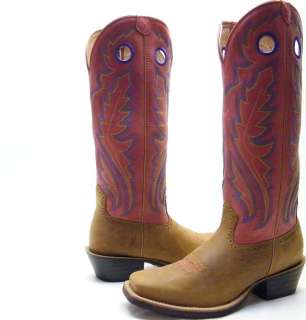 MENS TWISTED X RED BROWN BUCKAROO TALL RIDING COWBOY WESTERN BOOTS SZ 