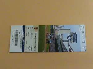 28 2011 Twins vs Dodgers Full Ticket   Aaron Miles Luke Hughes HR 