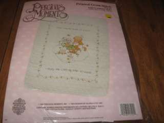 PRECIOUS MOMENTS BABY ARRIVAL QUILT CROSS STITCH KIT  