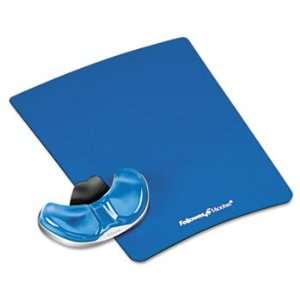  Fellowes Gel Gliding Palm Support W/Mouse Pad Blue 