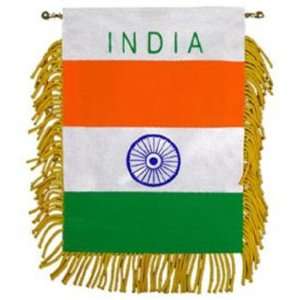 India Flag Mini Banner 3 x 5