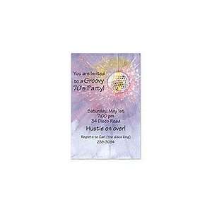  Disco Glitter Print it Yourself Invitations Health 