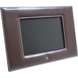  10.4 Digital Photo Album w/ Brown Leather Frame and 512MB 