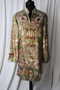 Soft Surroundings Jacket Small Art to Wear Asian Inspired Tapestry 