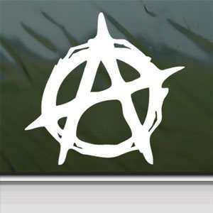  Christian Anarchy Symbol White Sticker Laptop Vinyl Window 