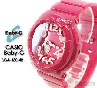 Casio Baby G Neon Dial Ladies Watch BGA130 BGA131 BGA 130 4B  