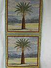   Palm Tree Tapestry Fabric Pillow Tote Bag 2 Panels 18x18 square NEW