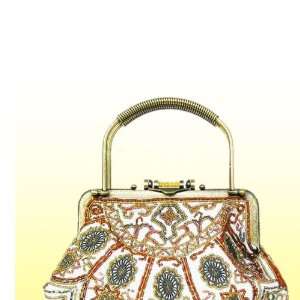  beaded lady handbag with traditional Cantonese sewing 