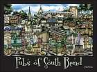 SOUTH BEND, INDIANA POSTER OF ITS PUBS,BARS, & STREET SCAPES 18 X 