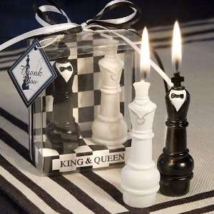  King & Queen Chess Piece Candle Favors Health & Personal 