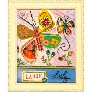  Dimensions Crafts Laugh Daily Embroidery and Applique Kit 