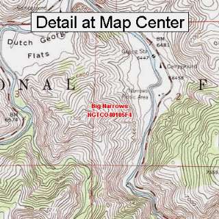  USGS Topographic Quadrangle Map   Big Narrows, Colorado 