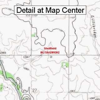  USGS Topographic Quadrangle Map   Sheffield, Iowa (Folded 
