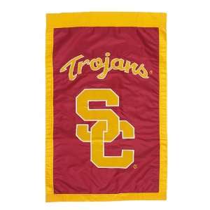    USC Trojans 28 x 44 Double Sided Applique Flag