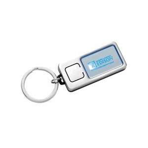  Silver/black Key Chain with Blue Light 
