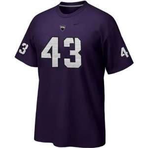  TCU Horned Frogs Football Replica T Shirt (Purple) Sports 