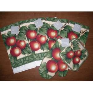  Cute Apple Kitchen Towel Set (6 Pc)