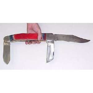  GIANT 3 Blade Whitetail Folding Knife