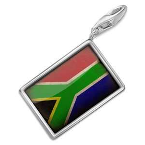  FotoCharms South Africa Flag   Charm with Lobster Clasp 