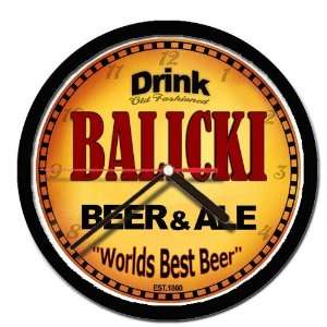  BALICKI beer and ale wall clock 