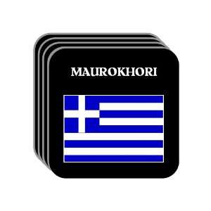  Greece   MAUROKHORI Set of 4 Mini Mousepad Coasters 