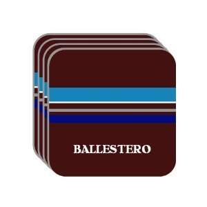  Personal Name Gift   BALLESTERO Set of 4 Mini Mousepad 