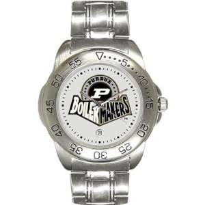  Purdue Boilermakers Mens Gameday Sport Watch w/Stainless Steel Band 