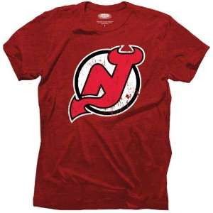  New Jersey Devils Red Majestic Threads S/S Tri Blend T 