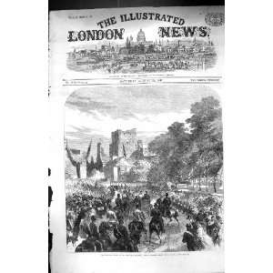   Visit Scottish Borders Kelso Procession Antique Print