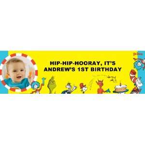   1st Birthday Personalized Photo Banner Medium 24 x 80 Toys & Games