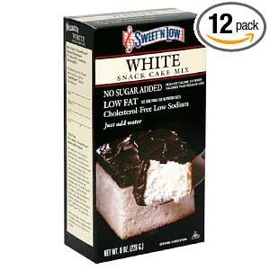 Sweet N Low Cake Mix, White, 8 Ounce Boxes (Pack of 12)  