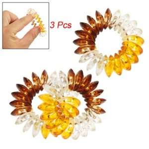   Three Tone Stretchy Plastic Hair Band 3 Pcs for Woman Beauty