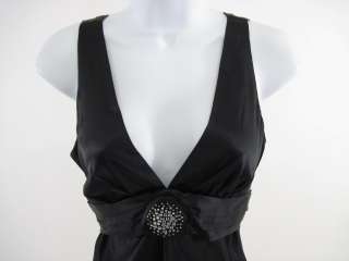 ALICE & TRIXIE Silk Black Sleeveless Dress Sz 8  