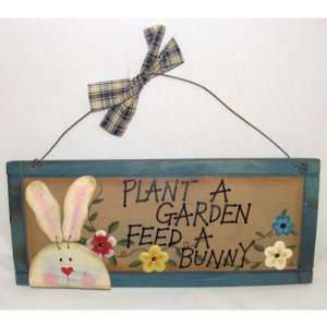  Plant a Garden and Feed a Bunny Sign Case Pack 6