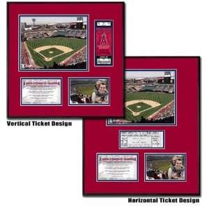   of Anaheim Angel Stadium Ballpark Ticket Frame