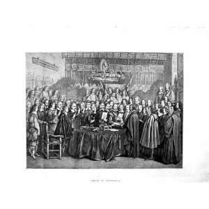   1872 Terburg Fine Art Scene Treaty Westphalia People