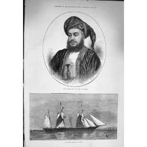  1875 Syed Barghash Sultan Zanzibar Arctic Ship Pandora 