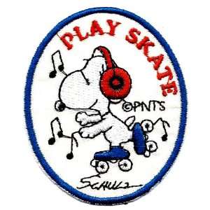   to music Embroidered Peanuts Iron On / Sew On Patch 