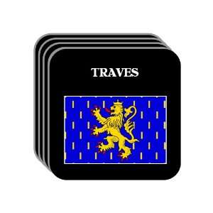  Franche Comte   TRAVES Set of 4 Mini Mousepad Coasters 