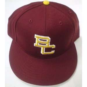  Boston College Flat Bill Fitted Mitchell & Ness Hat Size 7 